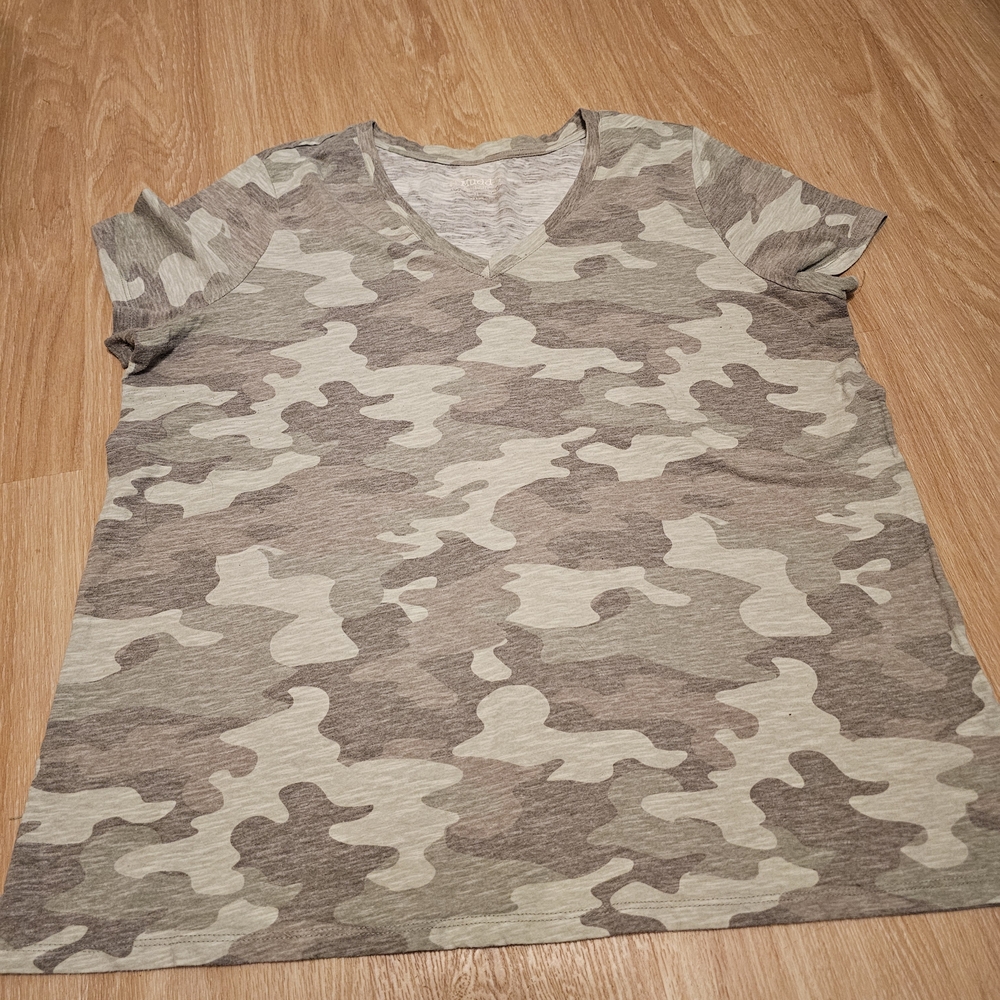 Mudd Camouflage Short Sleeve Tee - Green and Brown